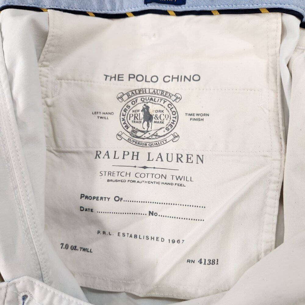 Polo Ralph Lauren Mens Chino 9" Short Size 40 White - Picture 15 of 15